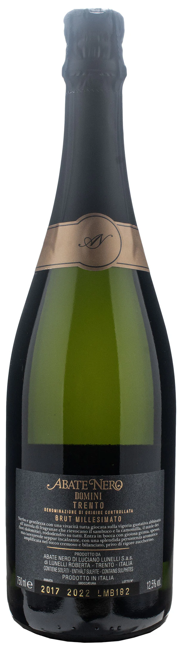 Abate Nero Trento Domini Nero Brut Millesimato 2017 - Image 2