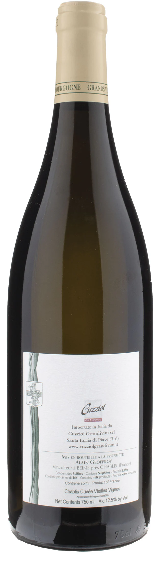 Alain Geoffroy Chablis Vieilles Vignes Élevée en fûts de chêne 2021 - Image 2