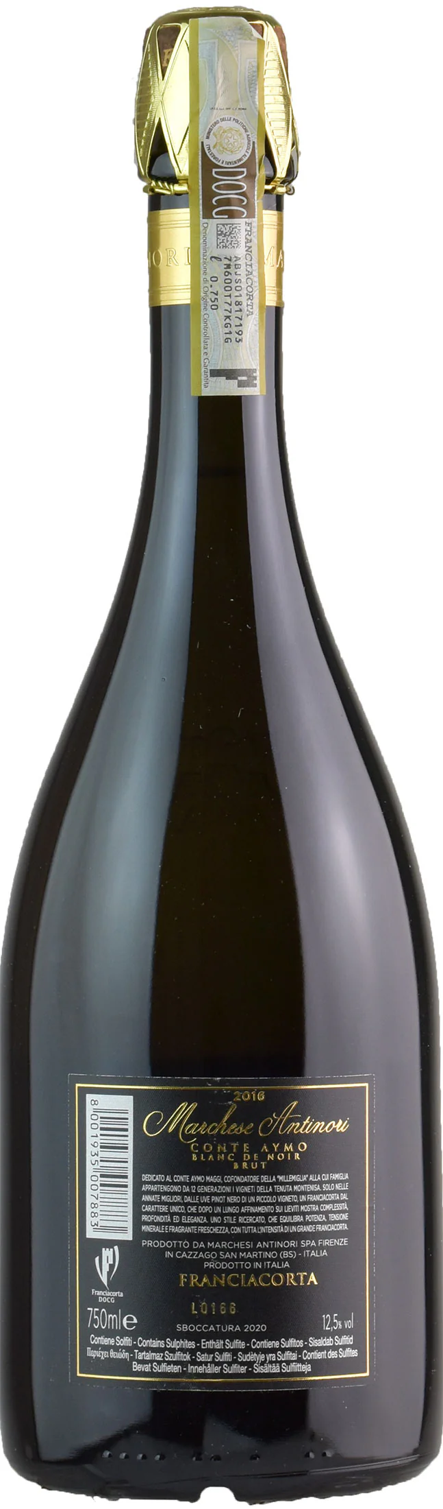Antinori Montenisa Conte Aymo Blanc de Noir 2016 - Image 2