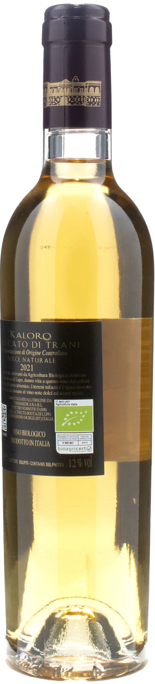 Antinori Tormaresca Bocca di Lupo Kaloro Moscato di Trani Dolce 0.375L 2021 - Image 2
