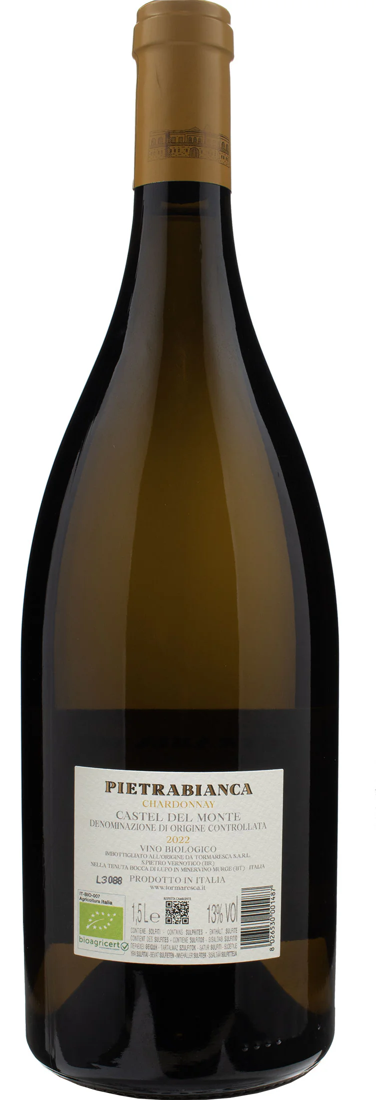 Antinori Tormaresca Pietrabianca Castel del Monte Tenuta Bocca di Lupo Chardonnay Magnum 2022 - Image 2