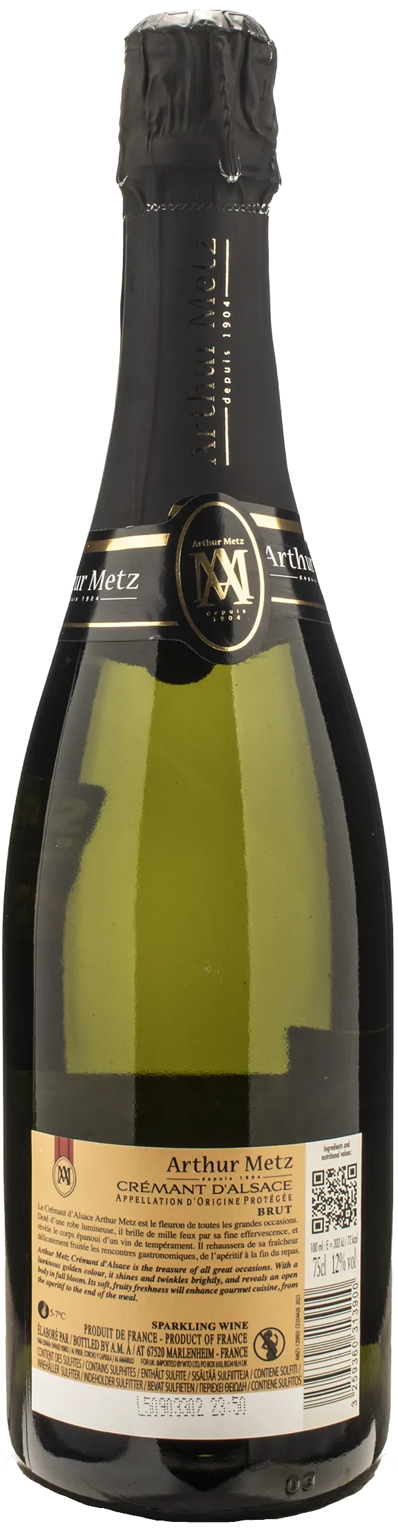 Arthur Metz Cremant d'Alsace Brut 2023 - Image 2