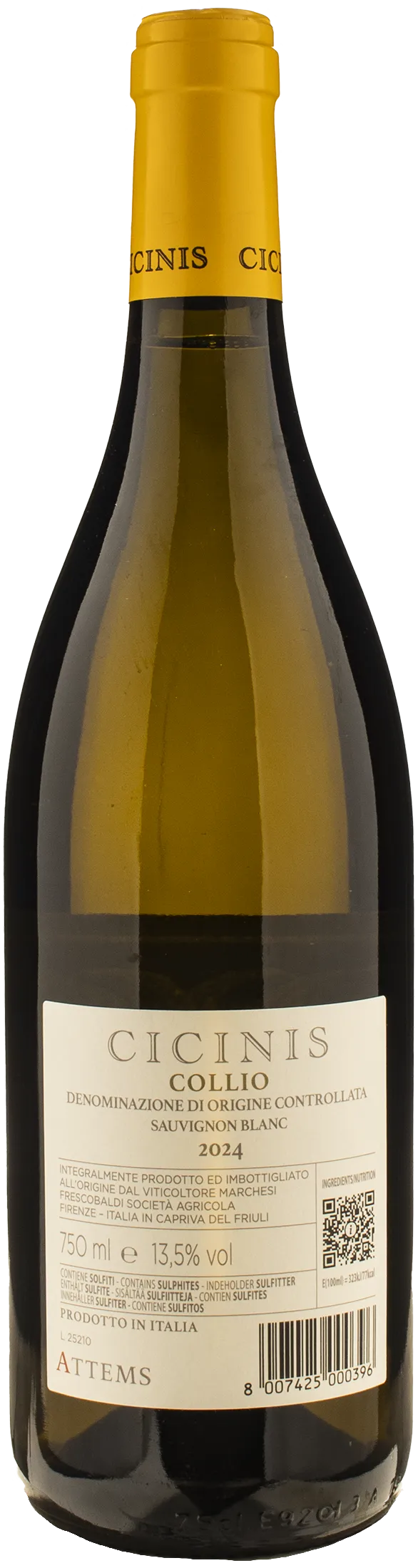 Attems Collio Sauvignon Blanc Cicinis 2024 - Image 2