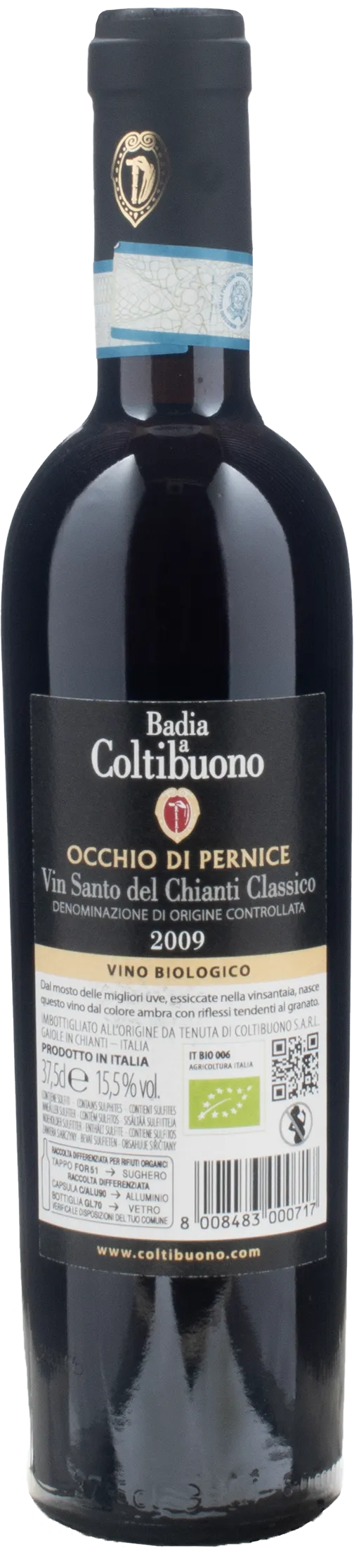 Badia a Coltibuono Vin Santo del Chianti Classico Occhio di Pernice 0.375L 2009 - Image 2