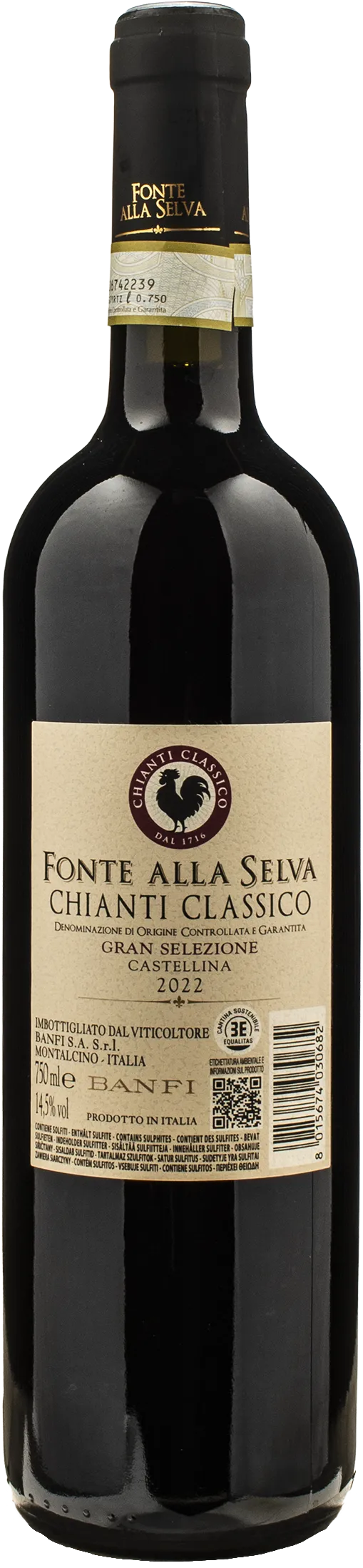Banfi Chianti Classico Gran Selezione Castellina Fonte alla Selva 2022 - Image 2