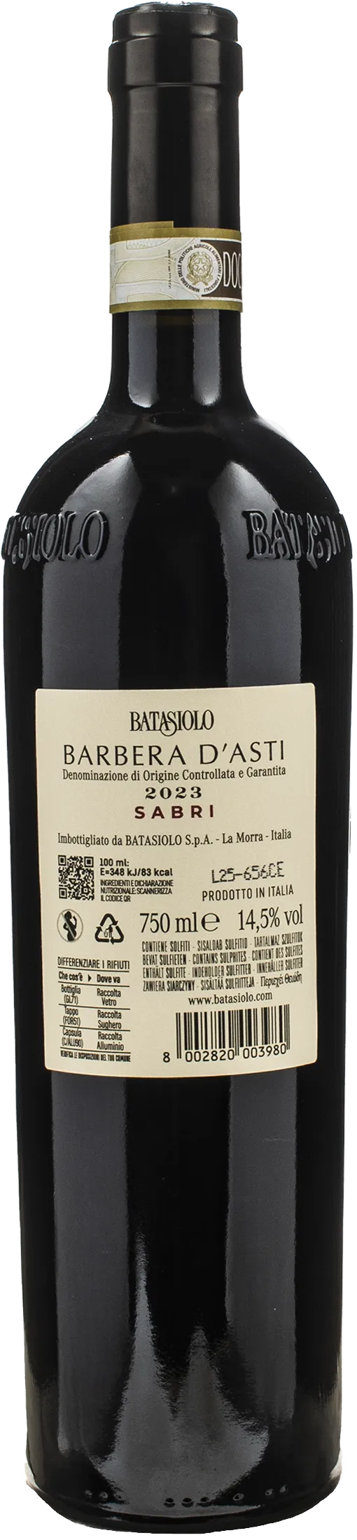 Batasiolo Barbera d'Asti Sabri 2023 - Image 2