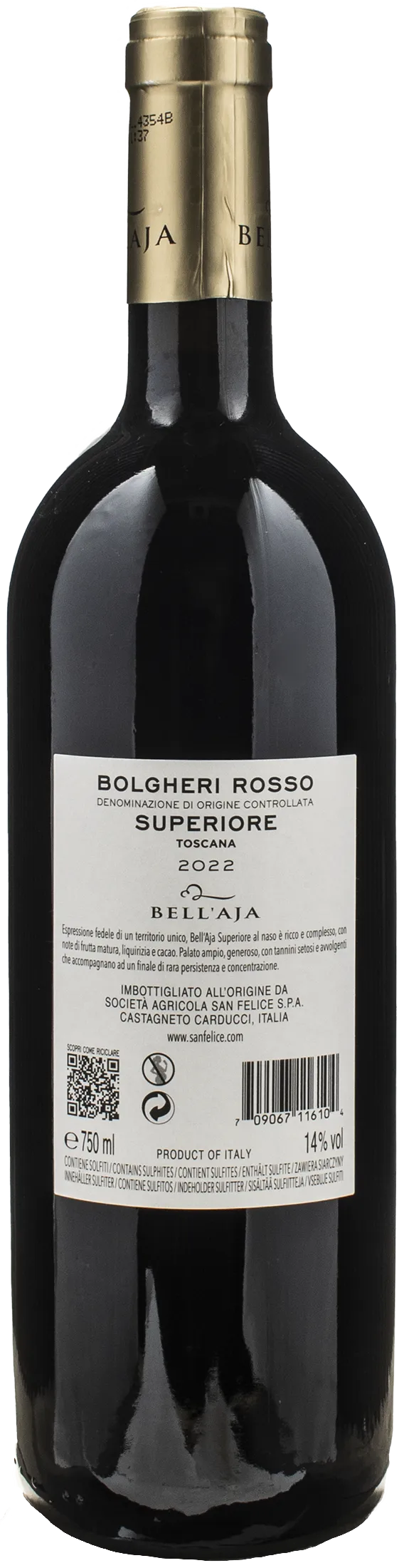 Bell'Aja Bolgheri Superiore 2022 - Image 2
