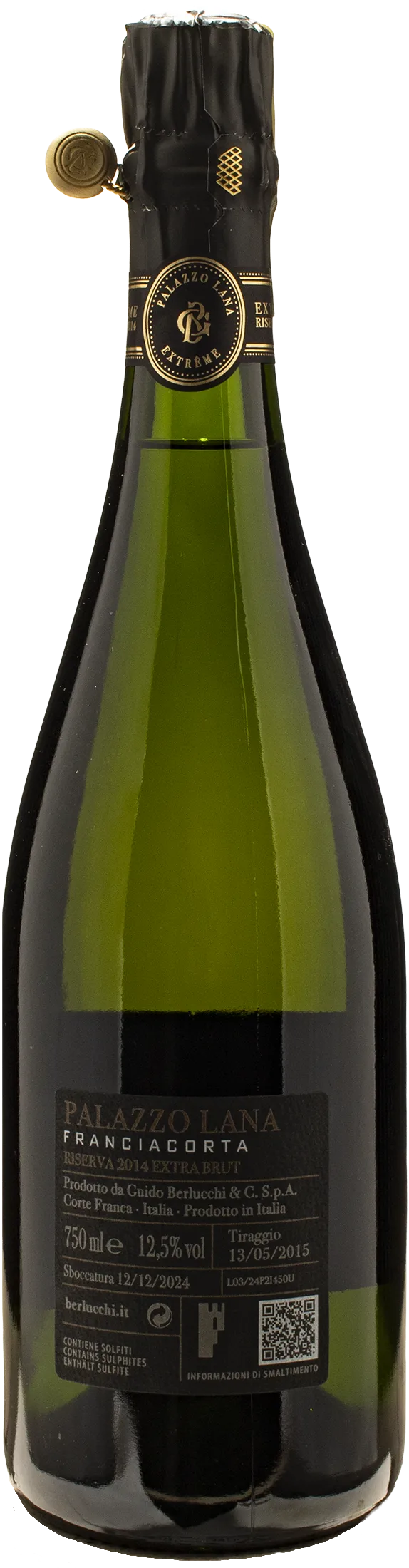 Berlucchi Franciacorta Palazzo Lana Extreme Blanc de Noirs Extra Brut Riserva 2014 - Image 2