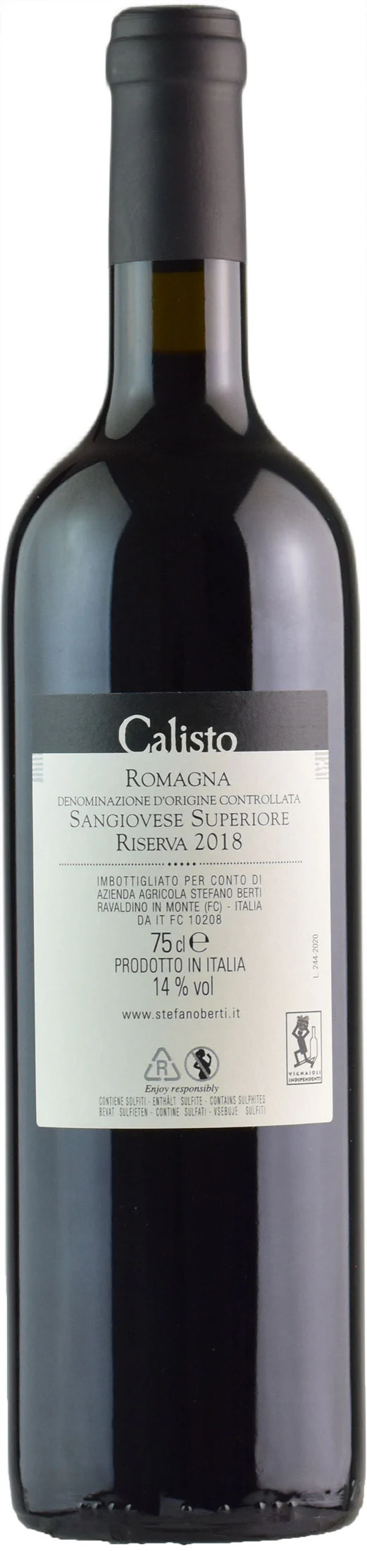 Berti Romagna Sangiovese Superiore Calisto Riserva 2018 - Image 2