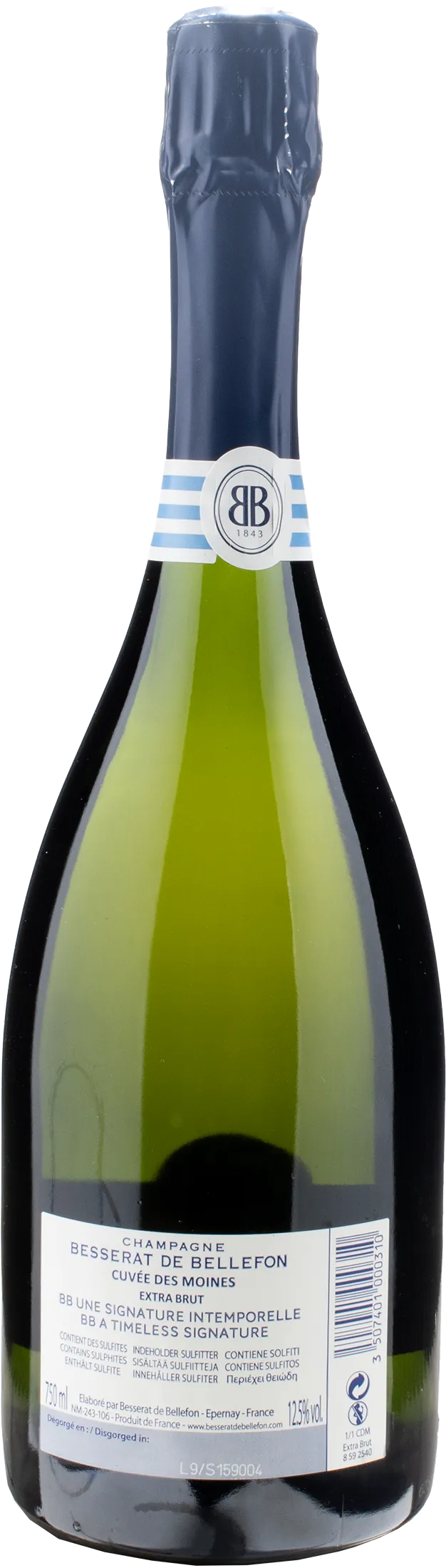 Besserat de Bellefon Champagne Cuvée de Moines Extra Brut - Image 2