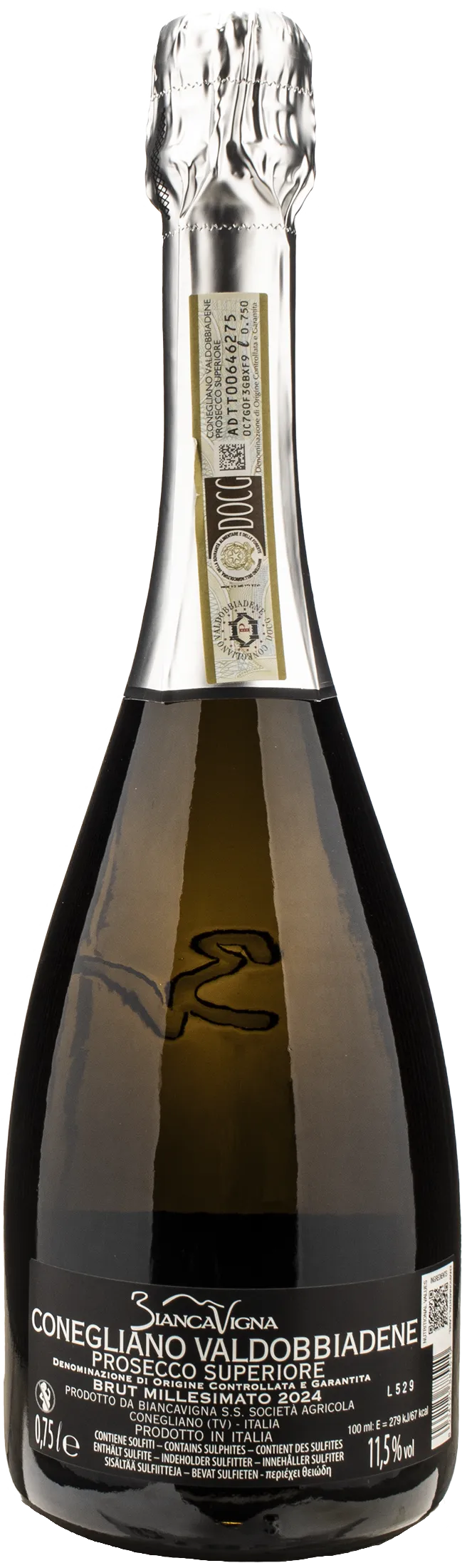 Biancavigna Conegliano Valdobbiadene Prosecco Superiore Brut Millesimato 2024 - Image 2