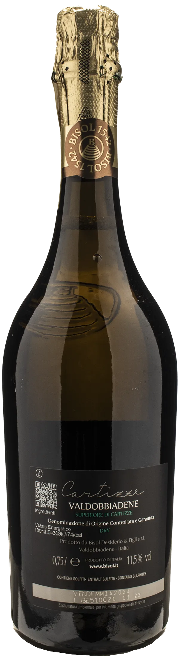 Bisol 1542 Valdobbiadene Superiore di Cartizze Dry 2024 - Image 2