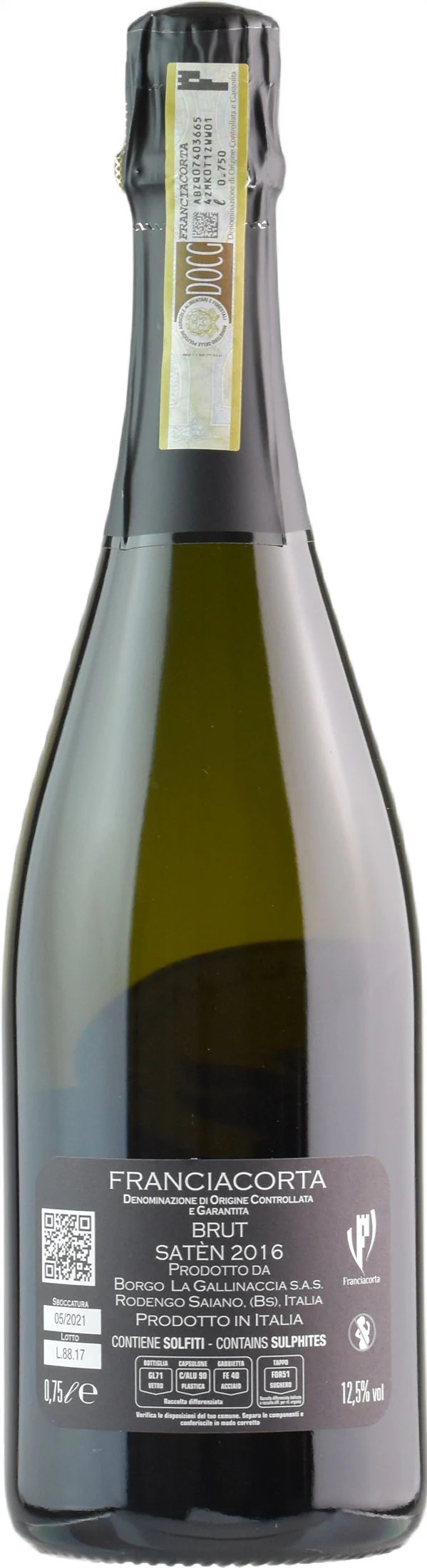 Borgo la Gallinaccia Franciacorta Satenasso Saten 2016 - Image 2