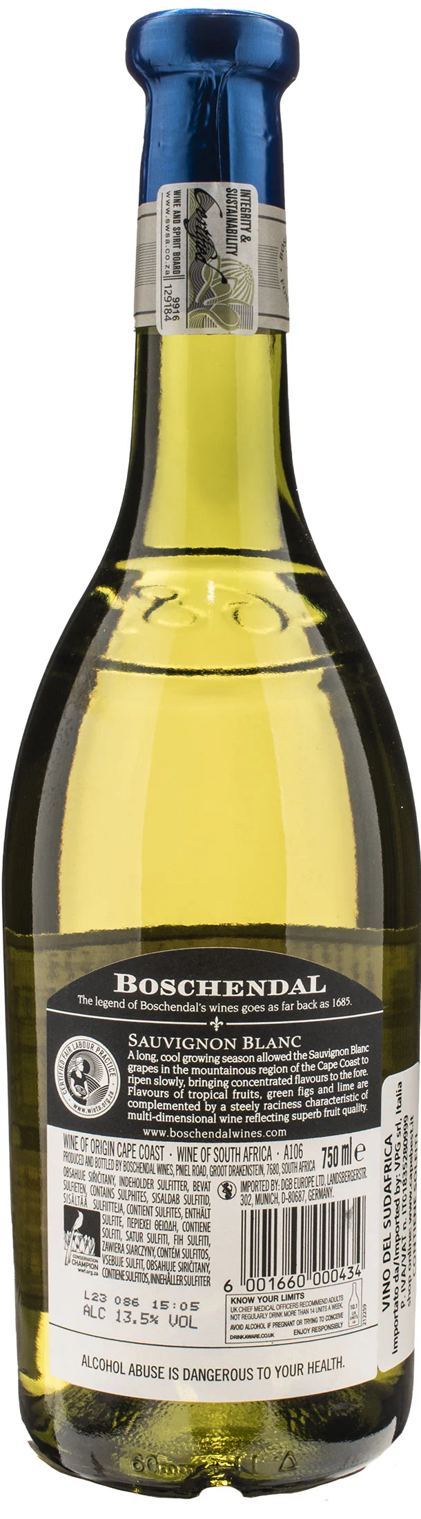 Boschendal 1685 Sauvignon Blanc Grande Cuvee 2022 - Image 2