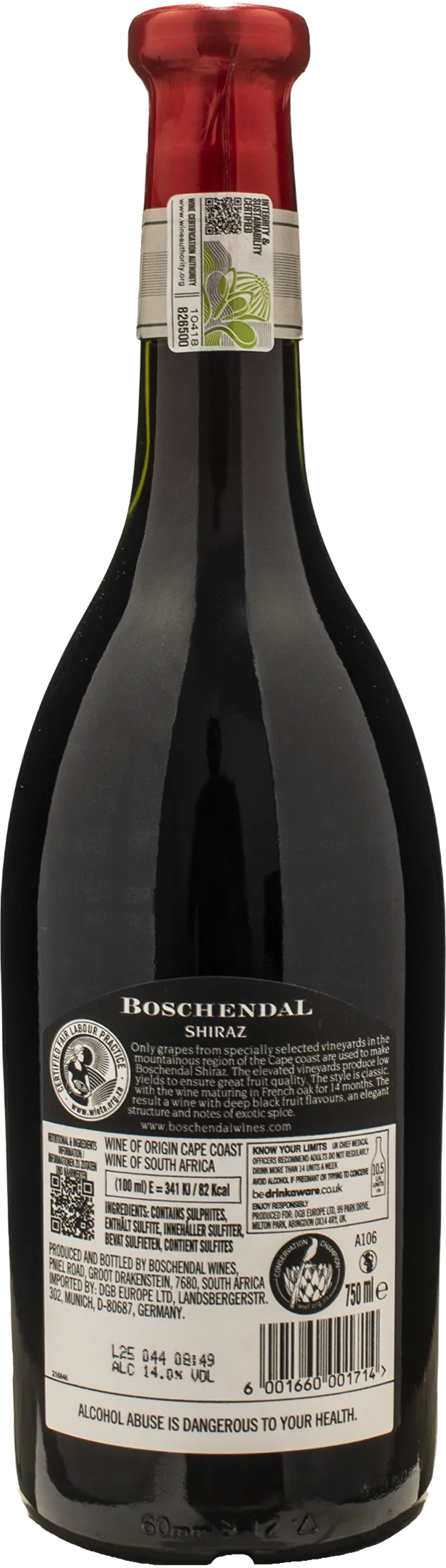 Boschendal 1685 Shiraz 2021 - Image 2