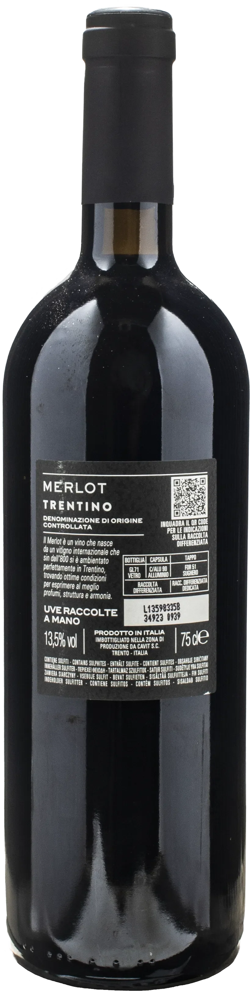 Bottega Vinai Merlot Trentino 2021 - Image 2