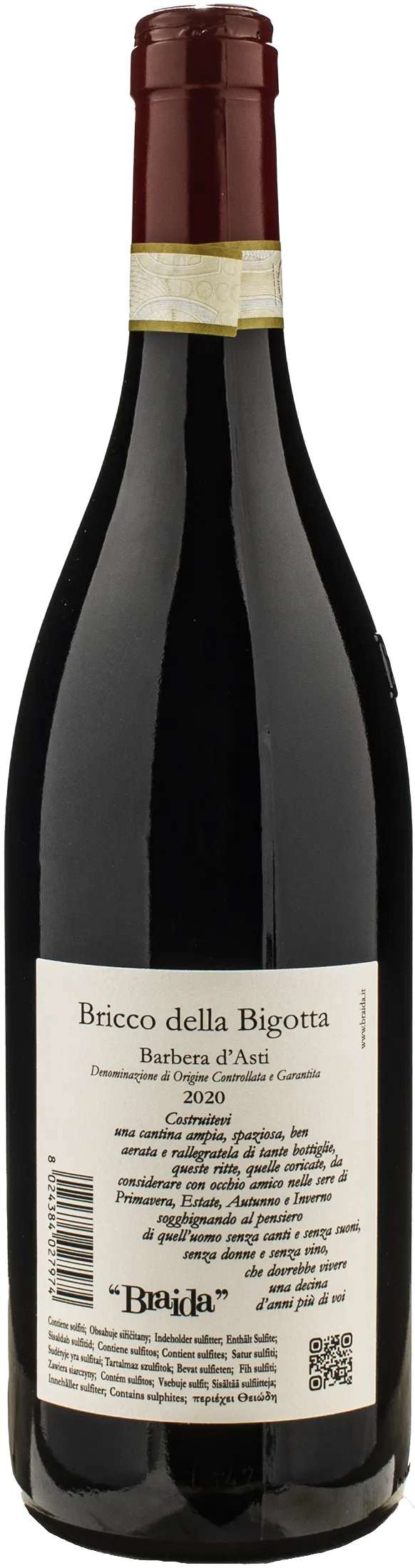 Braida Barbera d'Asti Bricco della Bigotta 2020 - Image 2