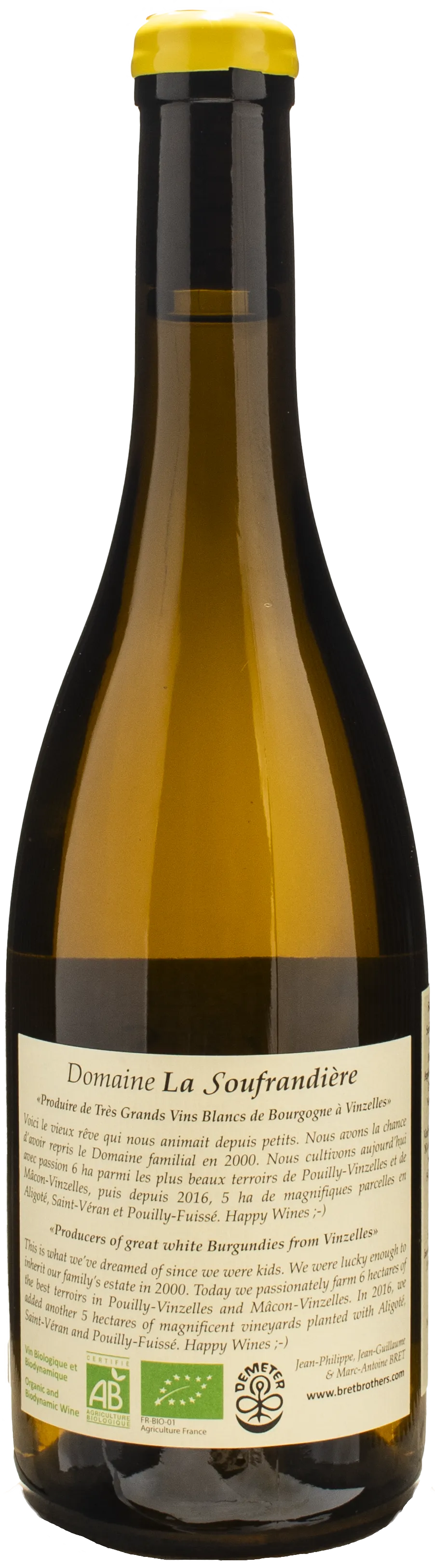 Bret Brothers La Soufrandiere Pouilly Fuisse 1er Cru Climat Au Vignerais 2023 - Image 2