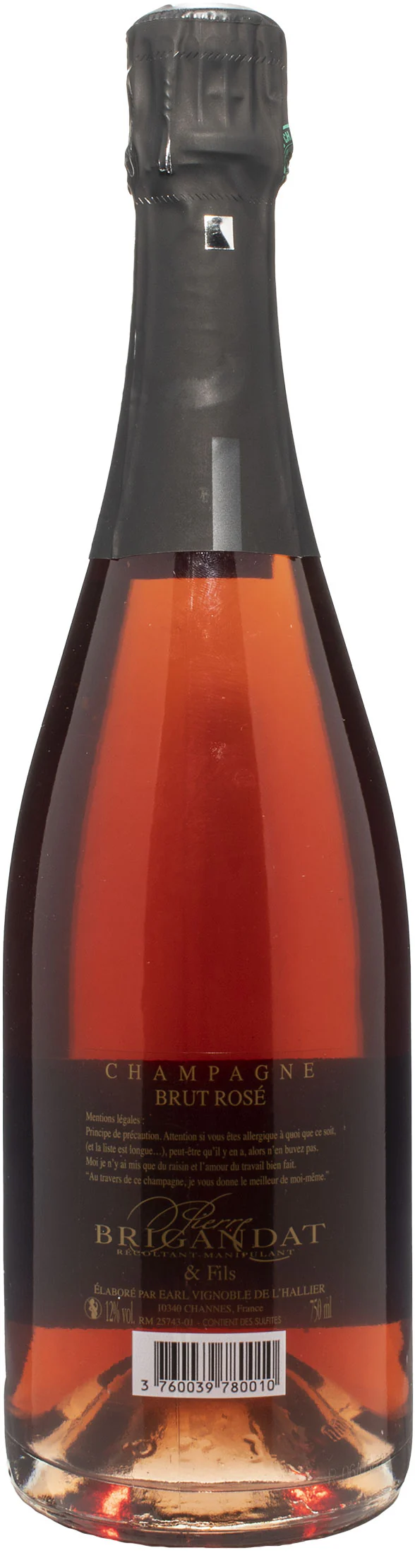 Brigandat Champagne Rosè de Saignee Brut - Image 2