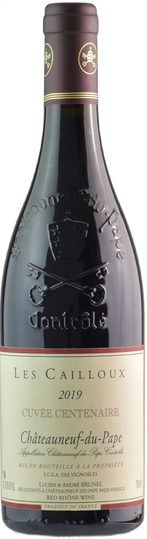 Brunel Lex Cailloux Chateauneuf du Pape Rouge Cuvee Centenaire 2019