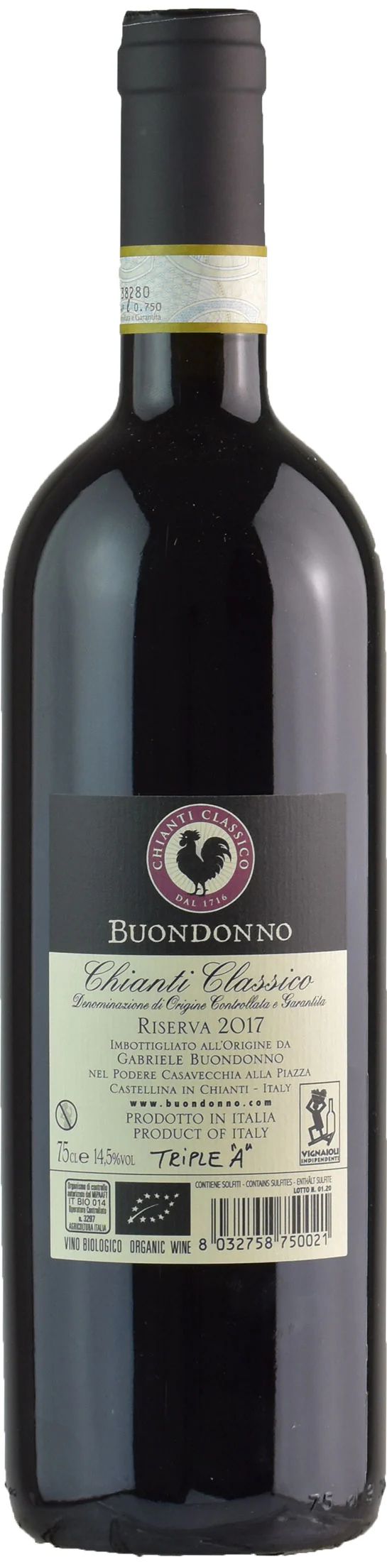 Buondonno Chianti Classico Casavecchia Alla Piazza Riserva 2017 - Image 2