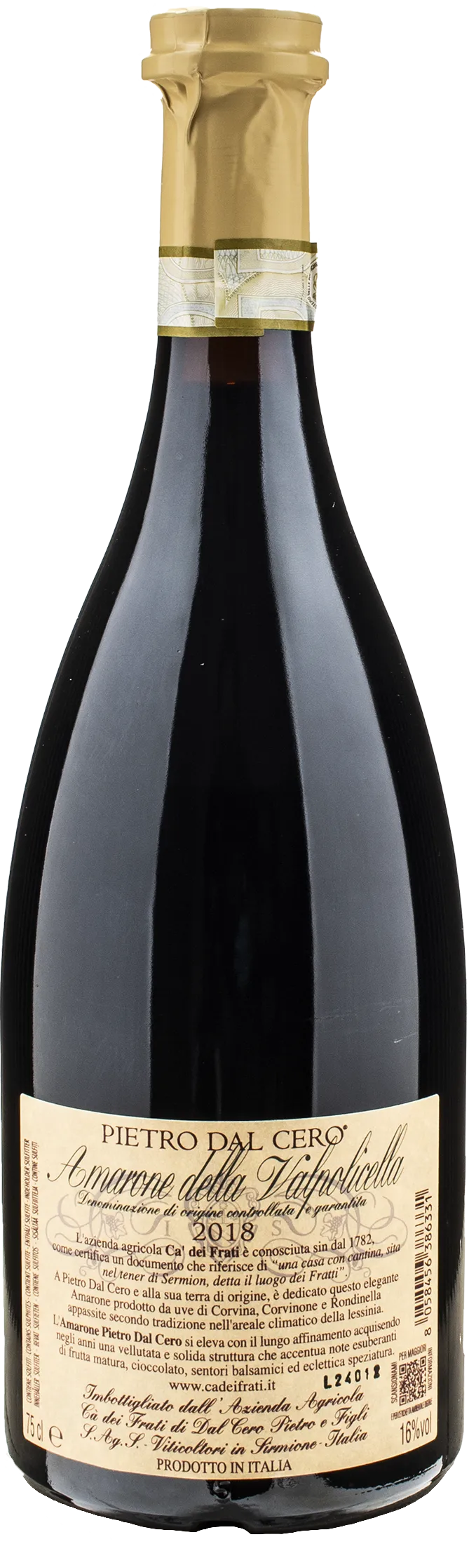 Ca dei Frati Amarone della Valpolicella Pietro Dal Cero 2018 - Image 2