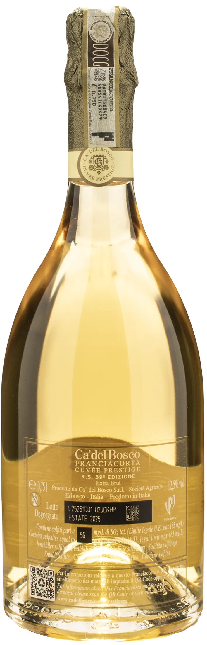 Ca' del Bosco Franciacorta Cuvee Prestige R.S. 39 Edizione - Image 2