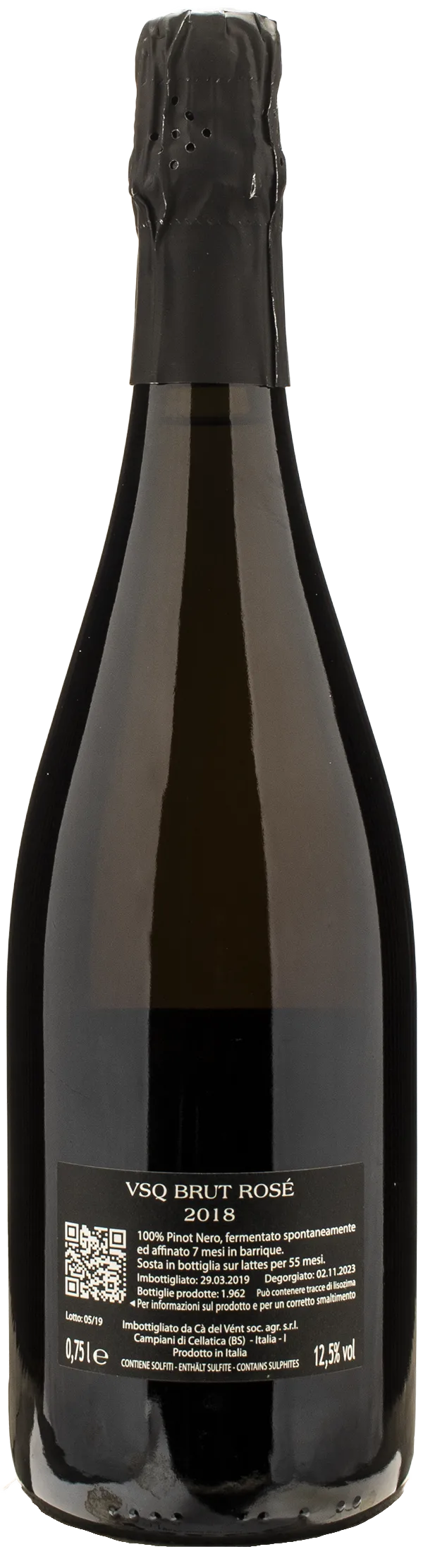 Ca del Vent MFPC Pas Opere Rosè Brut 2018 - Image 2
