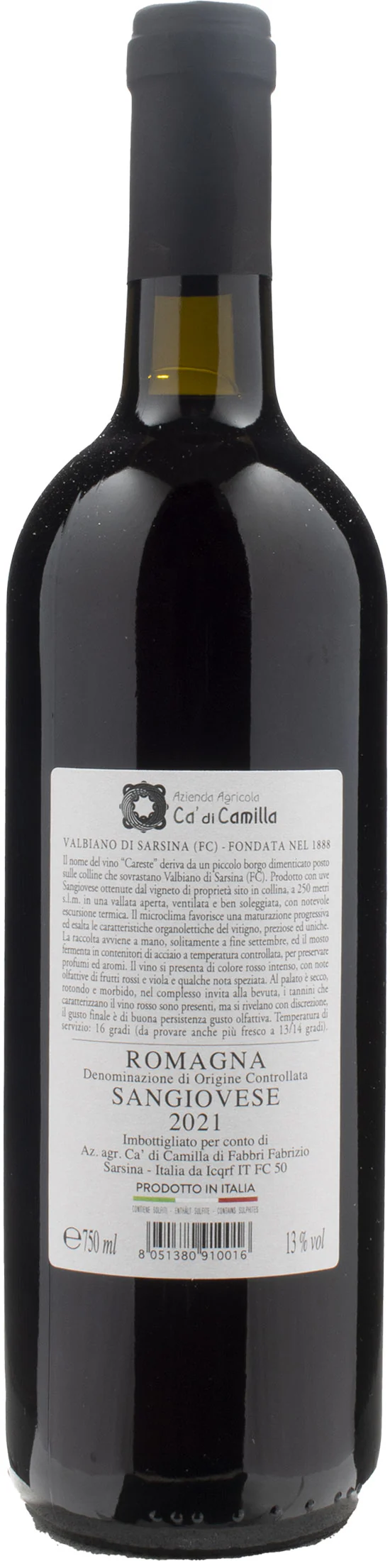 Ca di Camilla Romagna Sangiovese Careste 2021 - Image 2