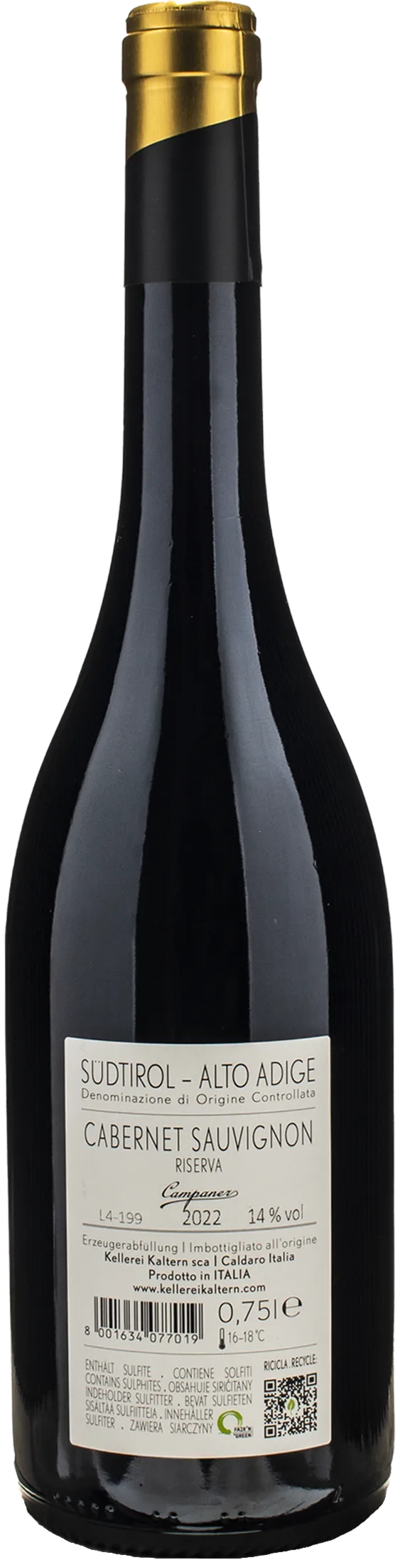 Caldaro Cabernet Sauvignon Riserva Campaner 2022 - Image 2
