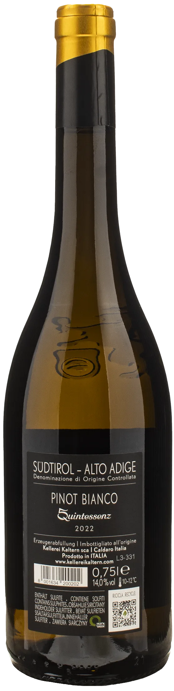 Caldaro Quintessenz Pinot Bianco 2022 - Image 2