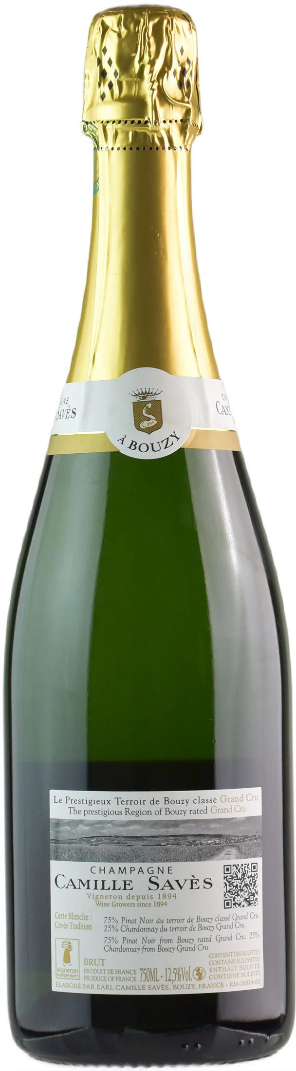 Camille Saves Champagne Grand Cru Carte Blanche Brut - Image 2