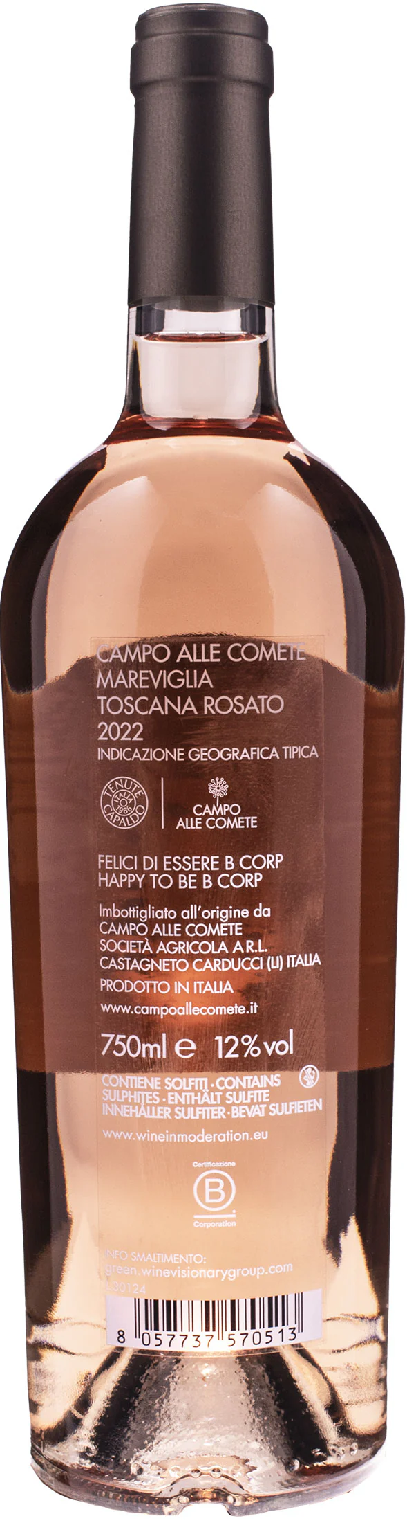 Campo Alle Comete Mareviglia Toscana Rosato 2022 - Image 2