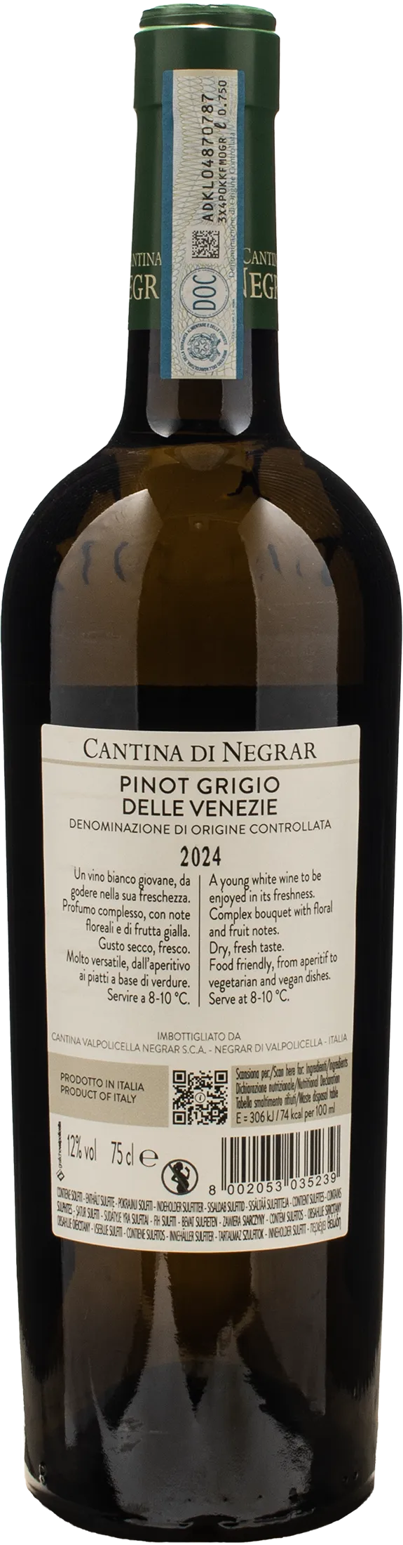 Cantina di Negrar Pinot Grigio 2024 - Image 2