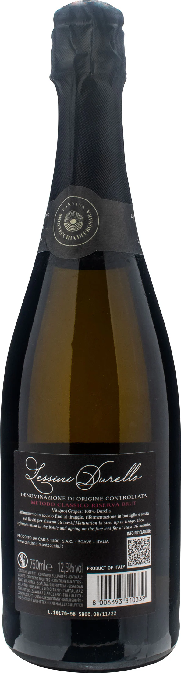 Cantina Montecchia di Crosara Lessini Durello Collineri Riserva Brut - Image 2