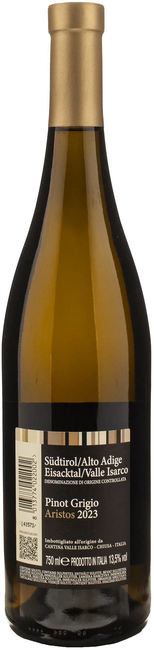 Cantina Valle Isarco Aristos Pinot Grigio 2023 - Image 2