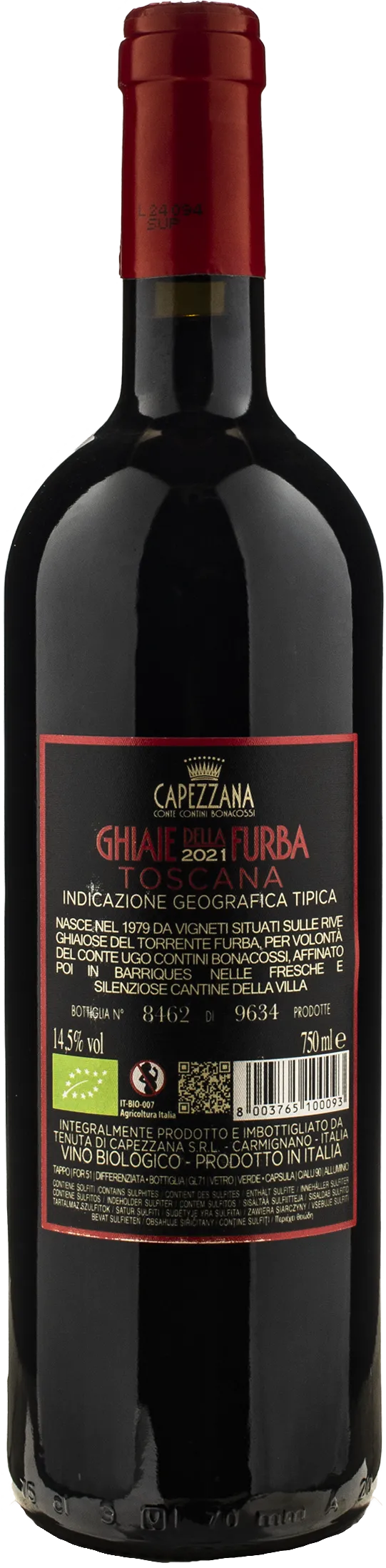 Capezzana Ghiaie della Furba 2021 - Image 2