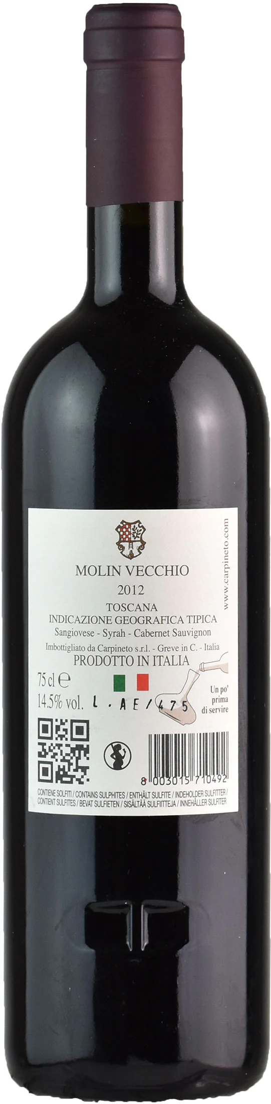 Carpineto Molin Vecchio 2012 - Image 2