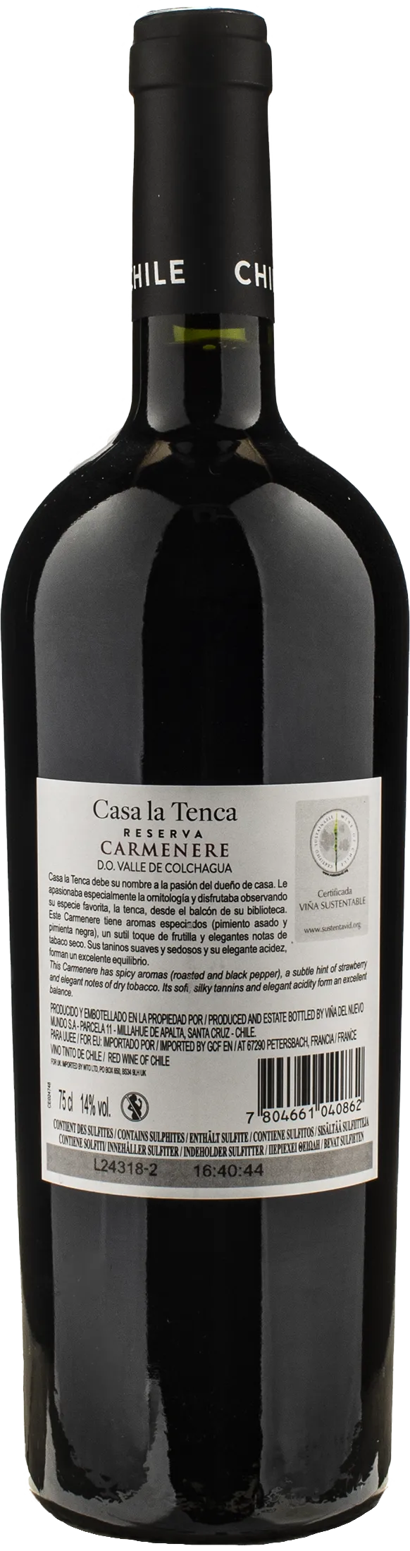 Casa La Tenca Reserva Carmenere 2023 - Image 2