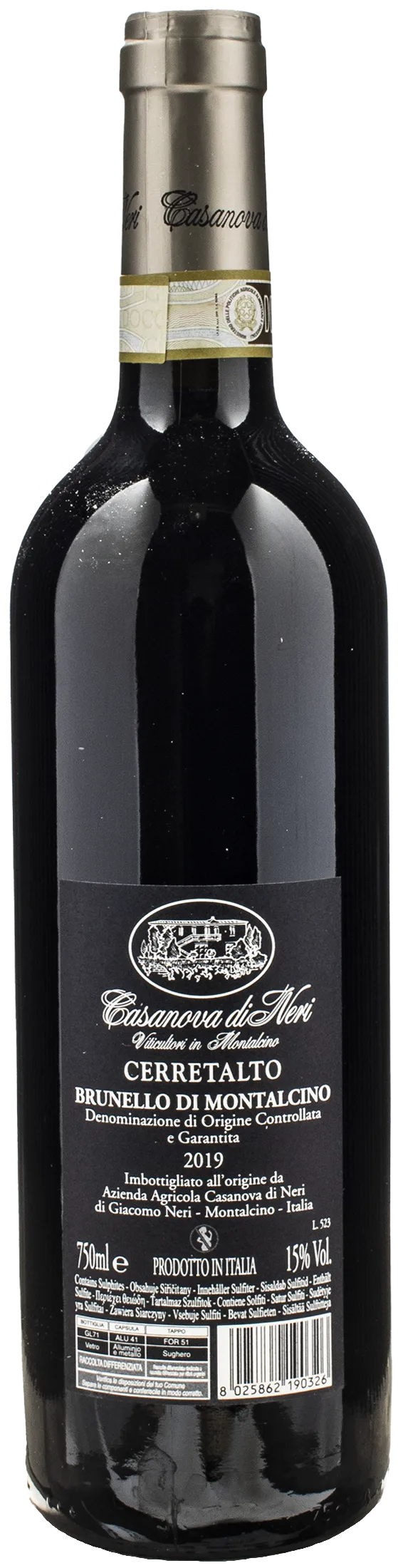 Casanova di Neri Brunello di Montalcino Cerretalto 2019 - Image 2