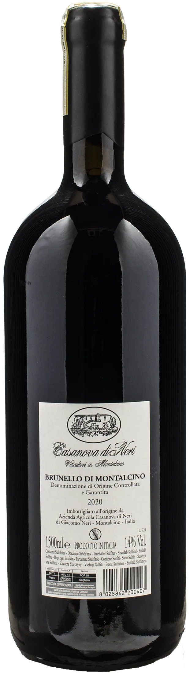 Casanova di Neri Brunello di Montalcino Magnum 2020 - Image 2