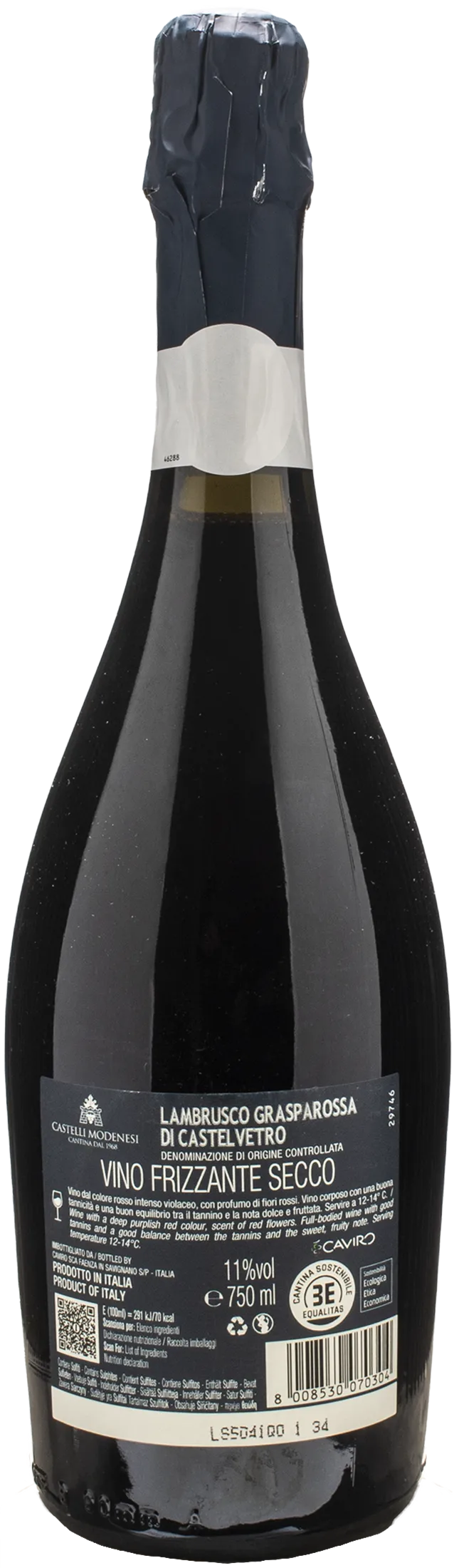 Castelli Modenesi Lambrusco Grasparossa di Castelvetro Secco - Image 2