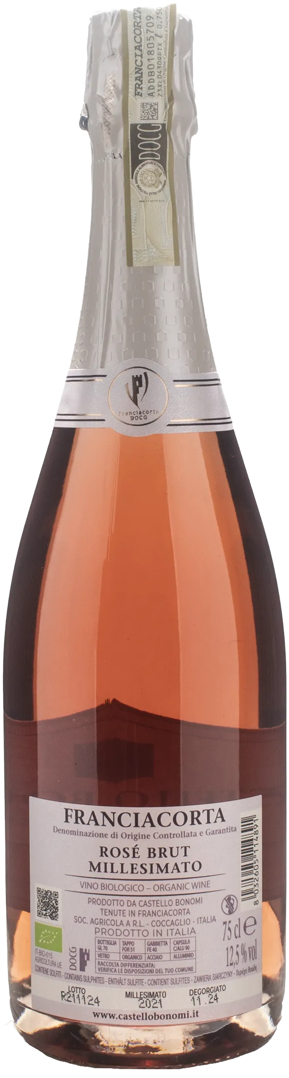 Castello Bonomi Franciacorta Rosè Brut 2021 - Image 2