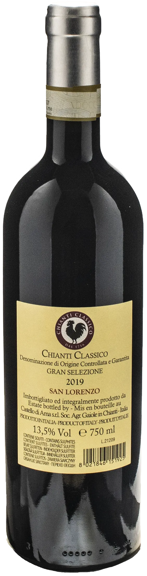 Castello di Ama Chianti Classico Gran Selezione San Lorenzo 2019 - Image 2