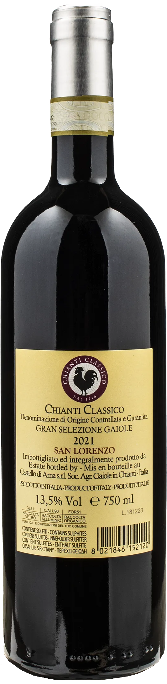 Castello di Ama Chianti Classico Gran Selezione San Lorenzo 2021 - Image 2