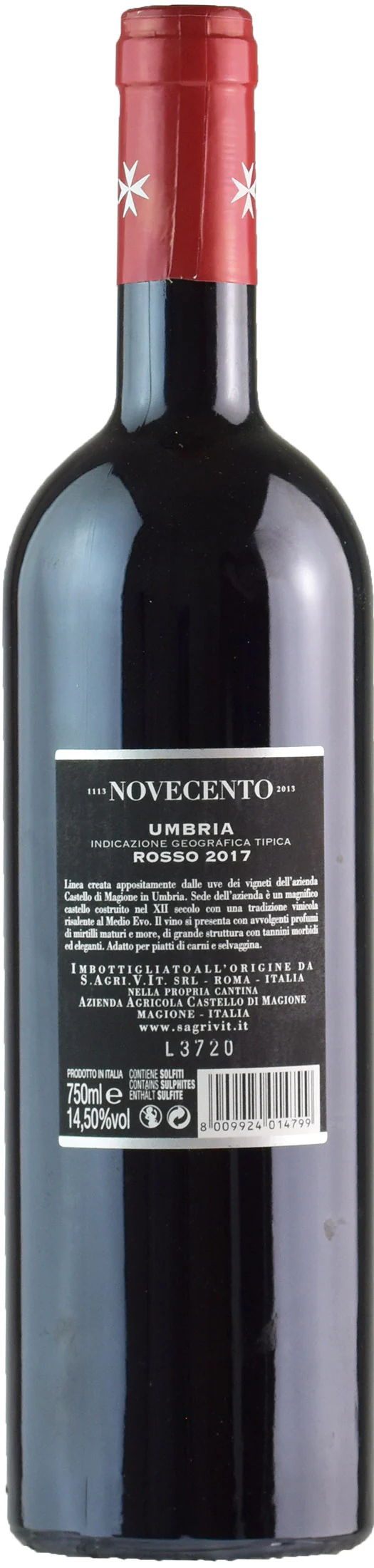 Castello di Magione Novecento Rosso Anniversario 2017 - Image 2