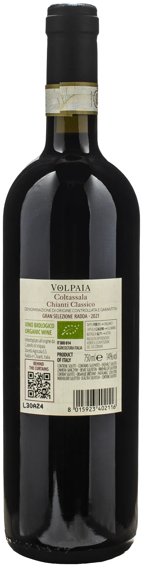 Castello di Volpaia Chianti Classico Gran Selezione Coltassala 2021 - Image 2