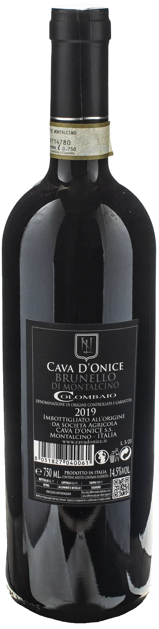 Cava d'Onice Brunello di Montalcino Colombaio 2019 - Image 2