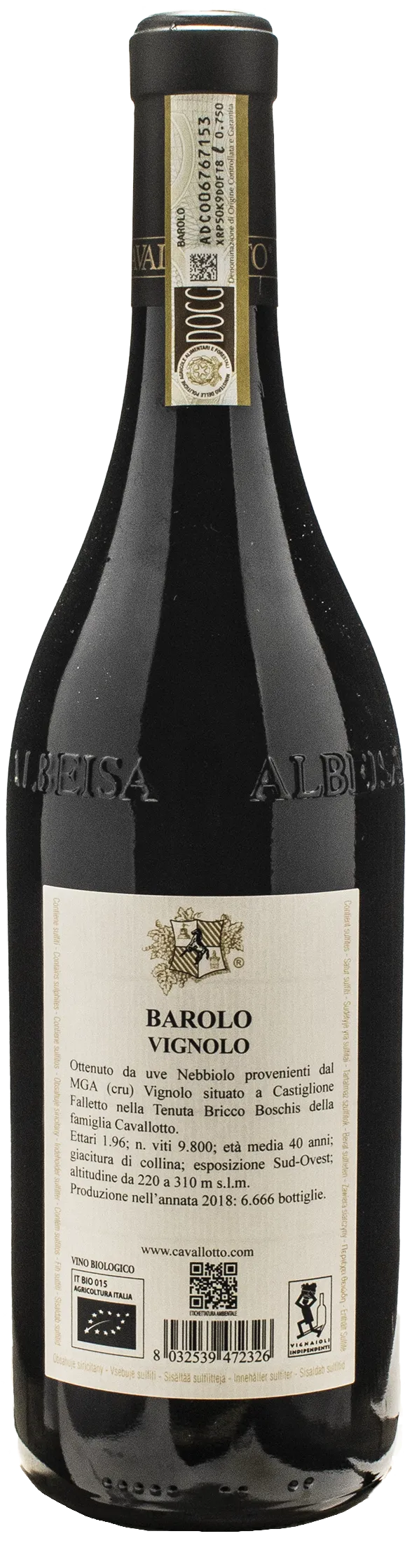 Cavallotto Barolo Riserva Vignolo 2018 - Image 2