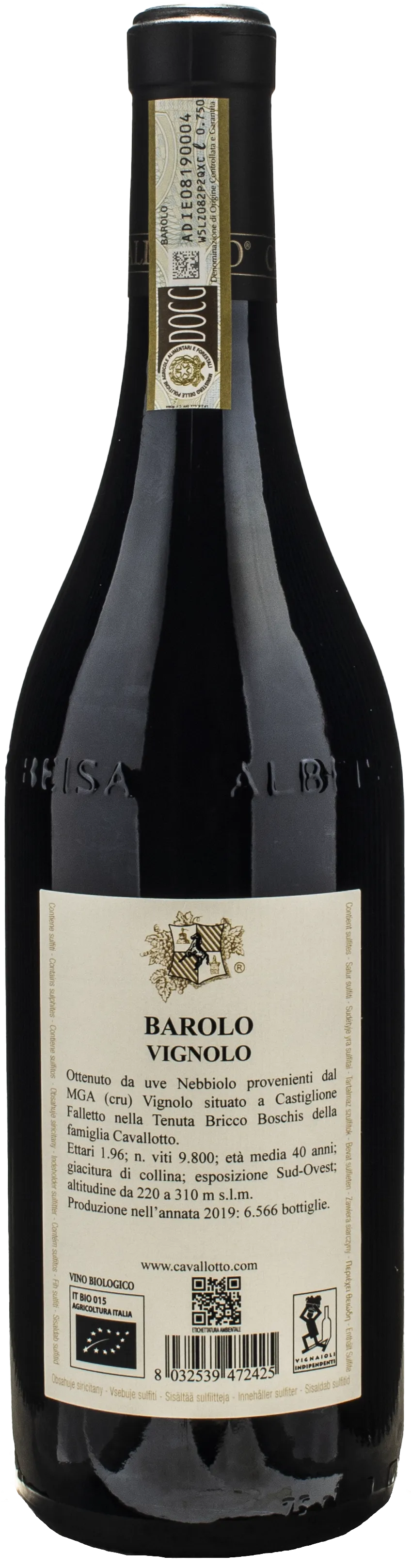 Cavallotto Barolo Riserva Vignolo 2019 - Image 2